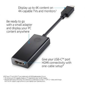 HP Pavilion USB-C to HDMI 2.0 Adapter (2PC54AA) – Westgate Technologies Limited (2)